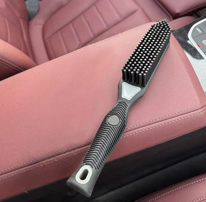 IN-38 Soft Rubber Bristle Pet Hair Remover Car Interior Detailing Brush
