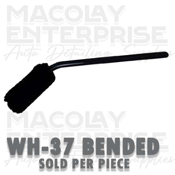 WH-37 Bended or Straight Black Soft Car Wheel Woolies Brush