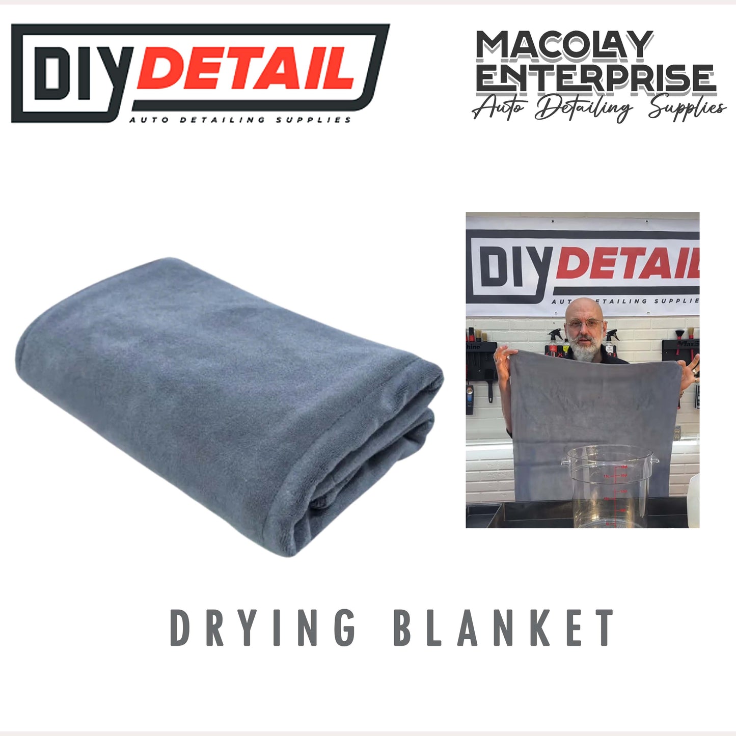 DIY Detail 28x35in Drying Blanket Towel