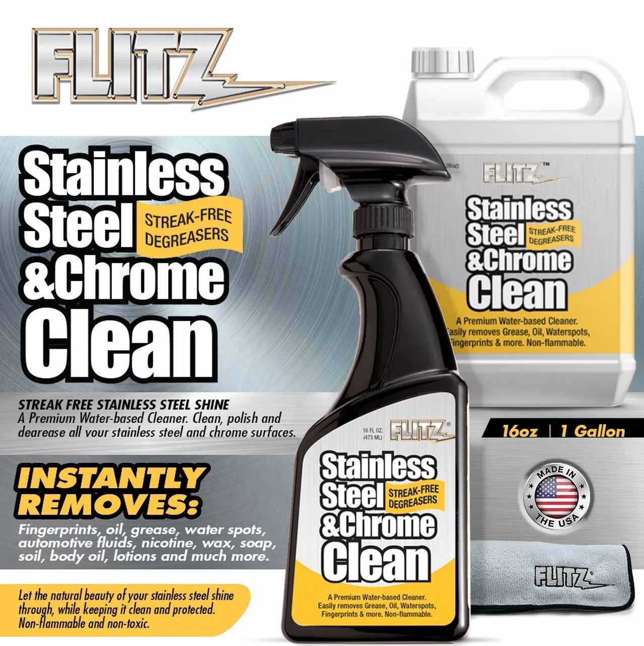 Flitz Stainless Steel and Chrome Cleaner