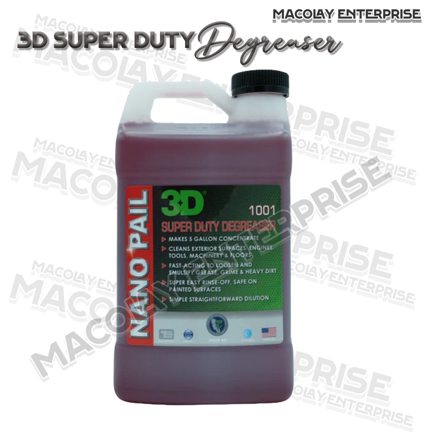 3D Super Duty Degreaser Nano pail 64Oz