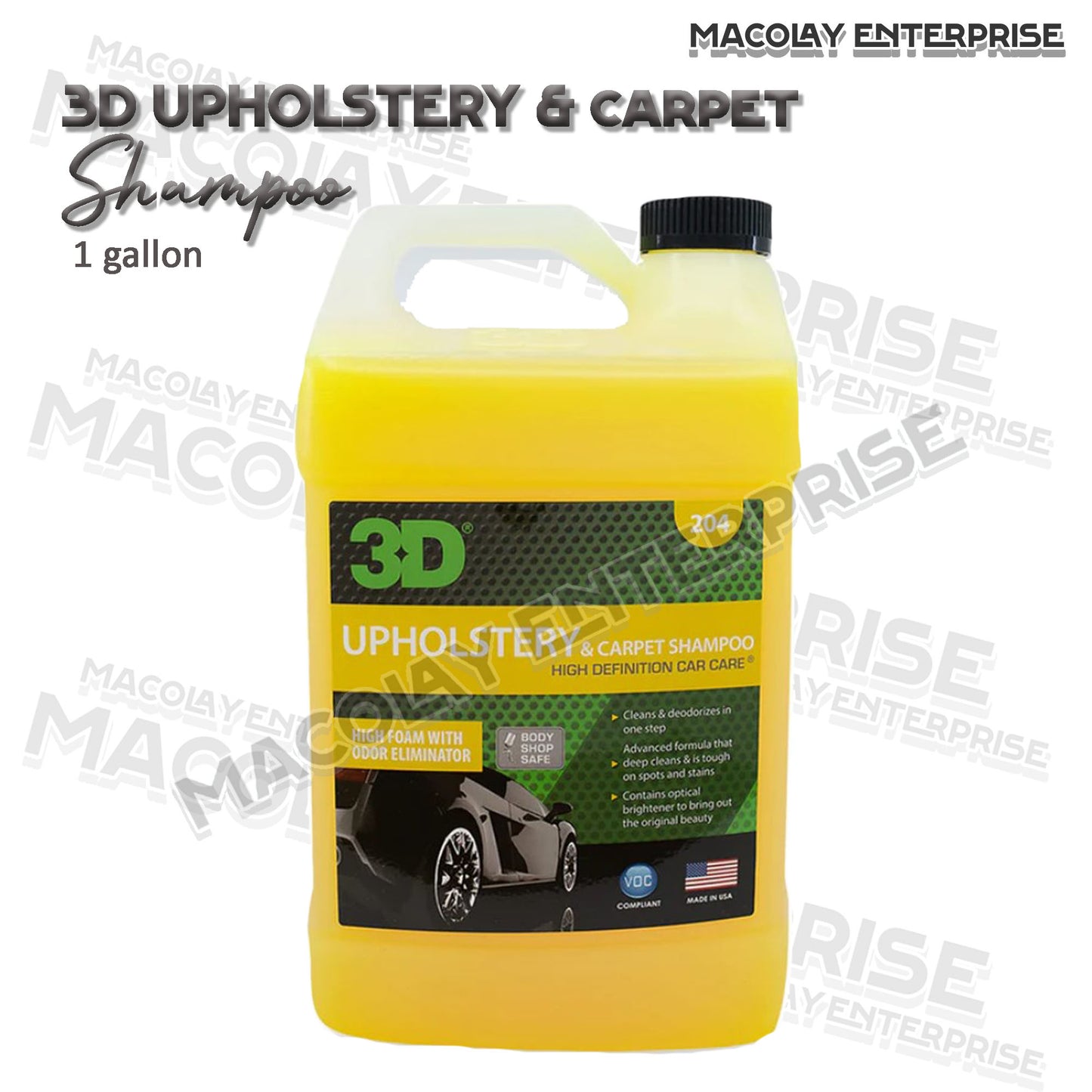 3D Upholstery and Carpet Shampoo