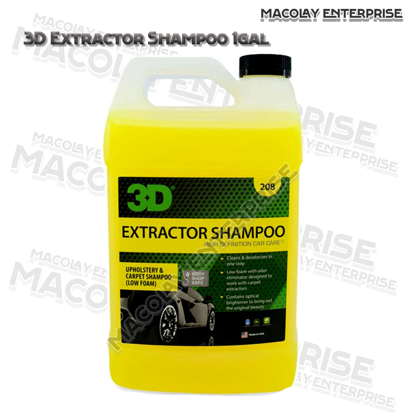 3D Extractor Shampoo 1 Gallon