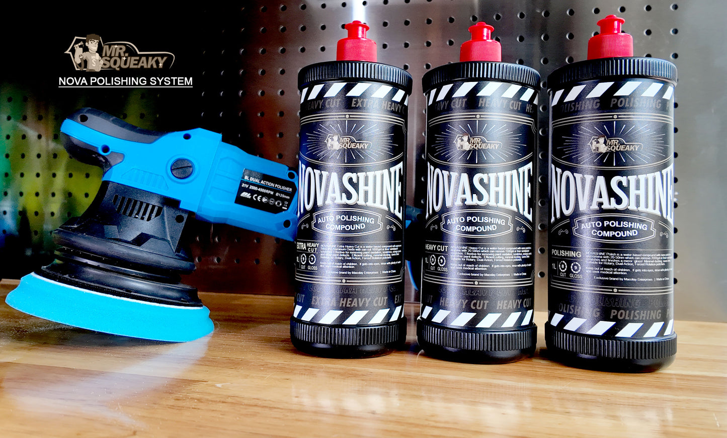 NovaShine Compounds Extra Heavy Cut, Heavy Cut, Polish