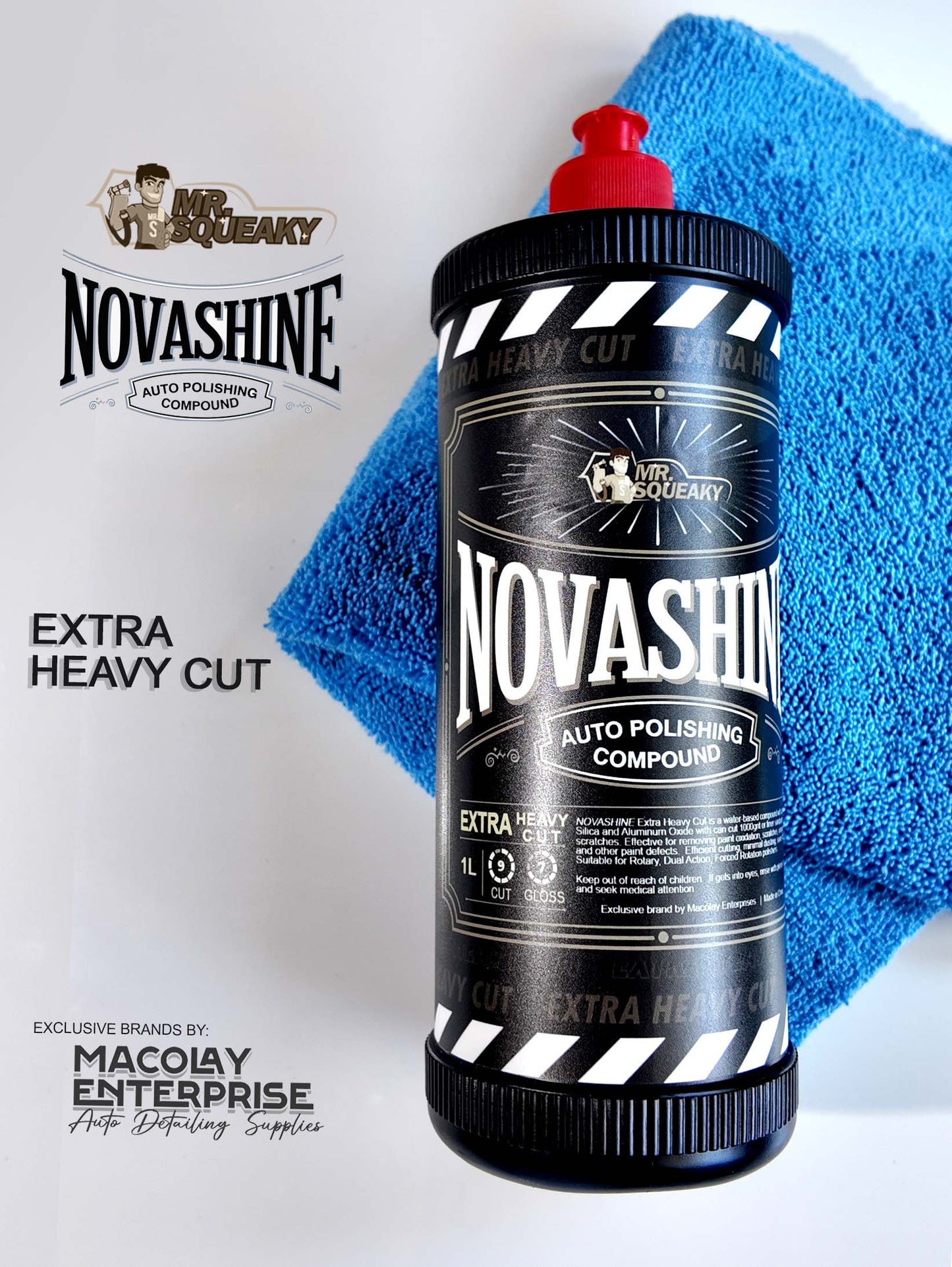 NovaShine Compounds Extra Heavy Cut, Heavy Cut, Polish