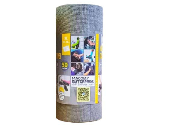 Tear-Away Microfiber Towel 50 Sheets Per Roll Multi Purpose Towel