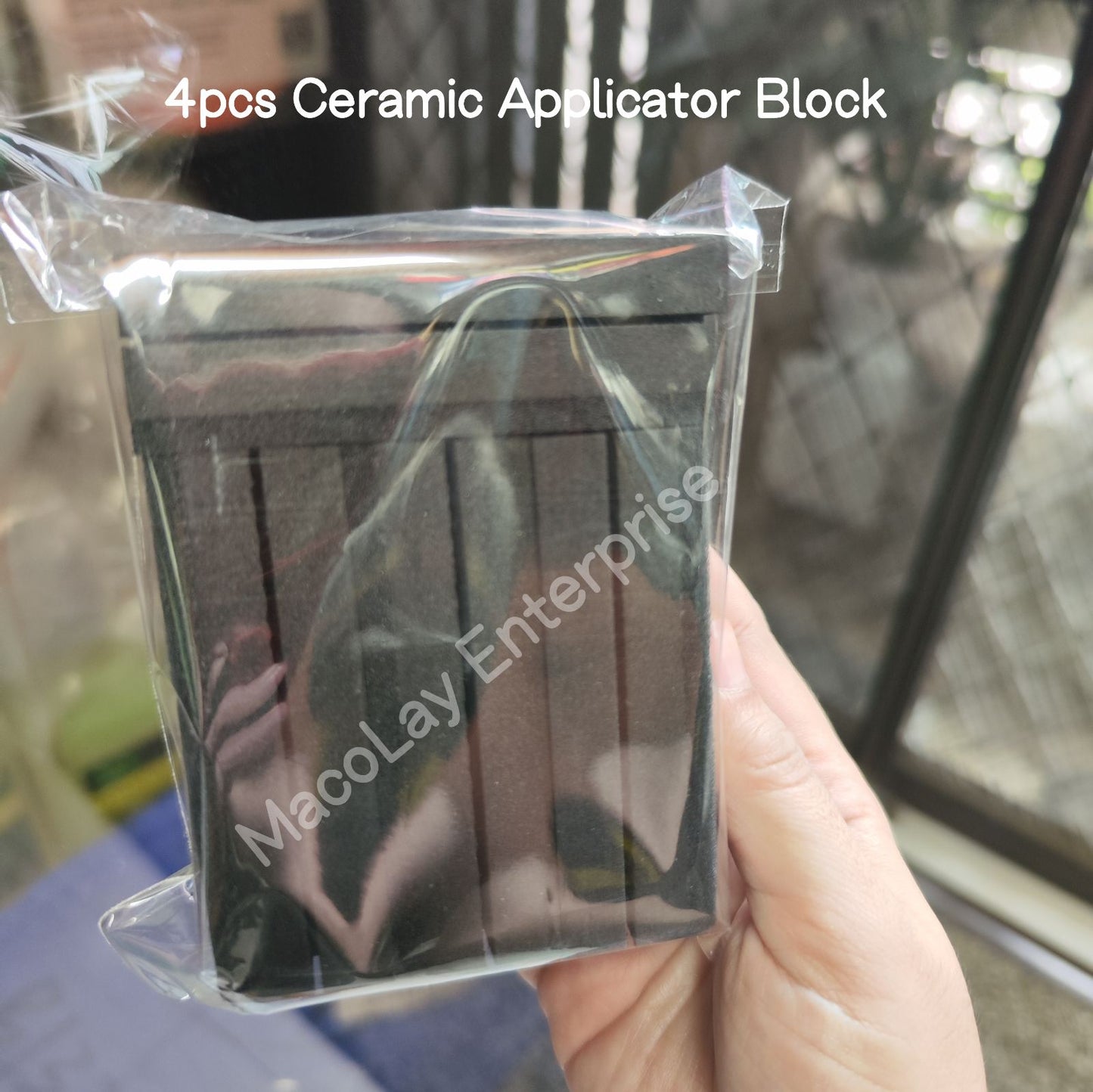 AP-009 Ceramic Coating Applicator Block with Cloth Holder