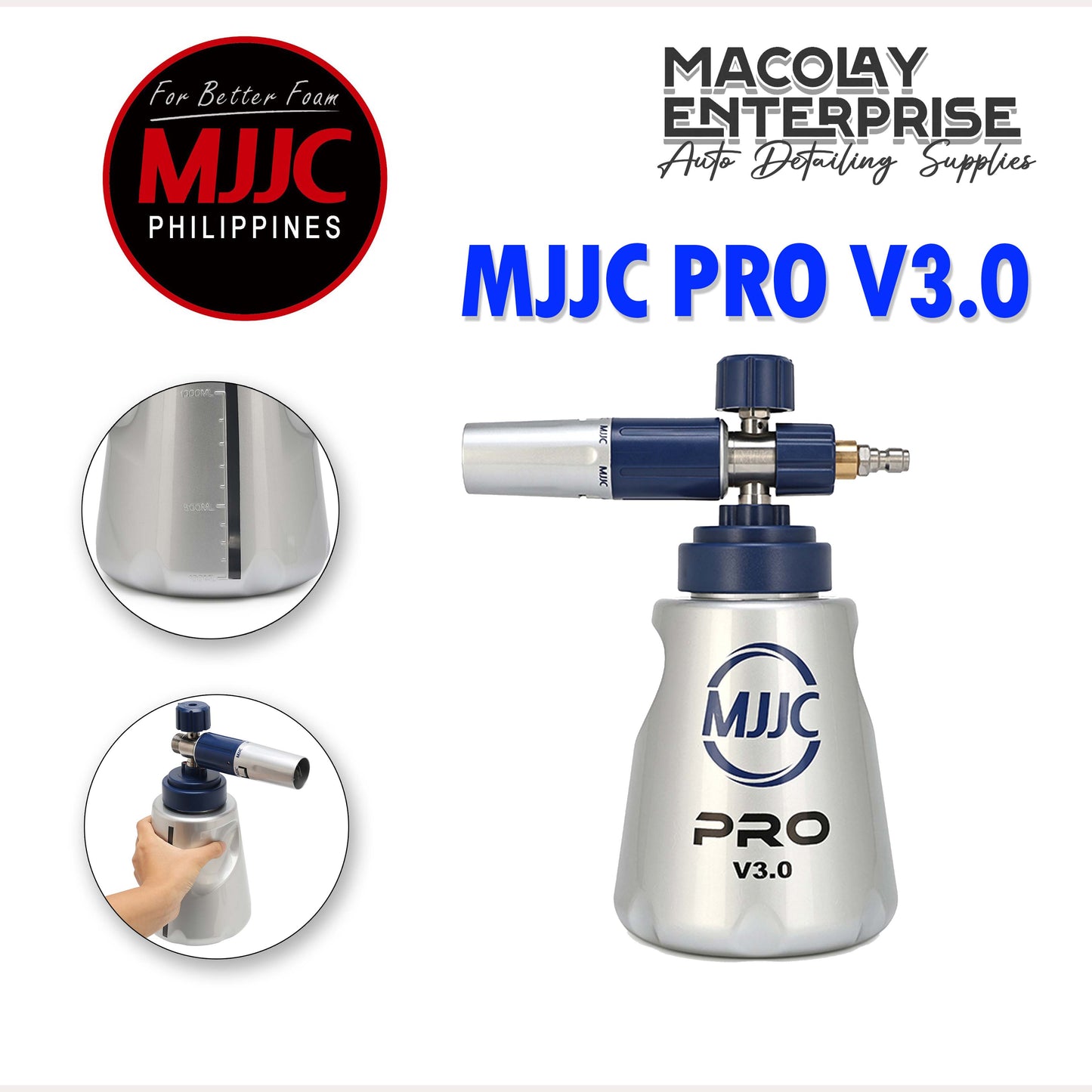 PA-026 MJJC PRO V3.0 Foam Cannon for Pressure Washer