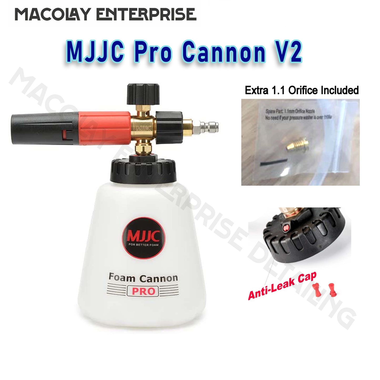 PA-008 MJJC PRO V2 or S V3.0 Foam Cannon for Pressure Washer