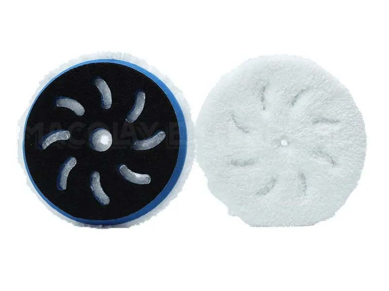 Premium 5" Microfiber Buffing Pad with Spiral Holes