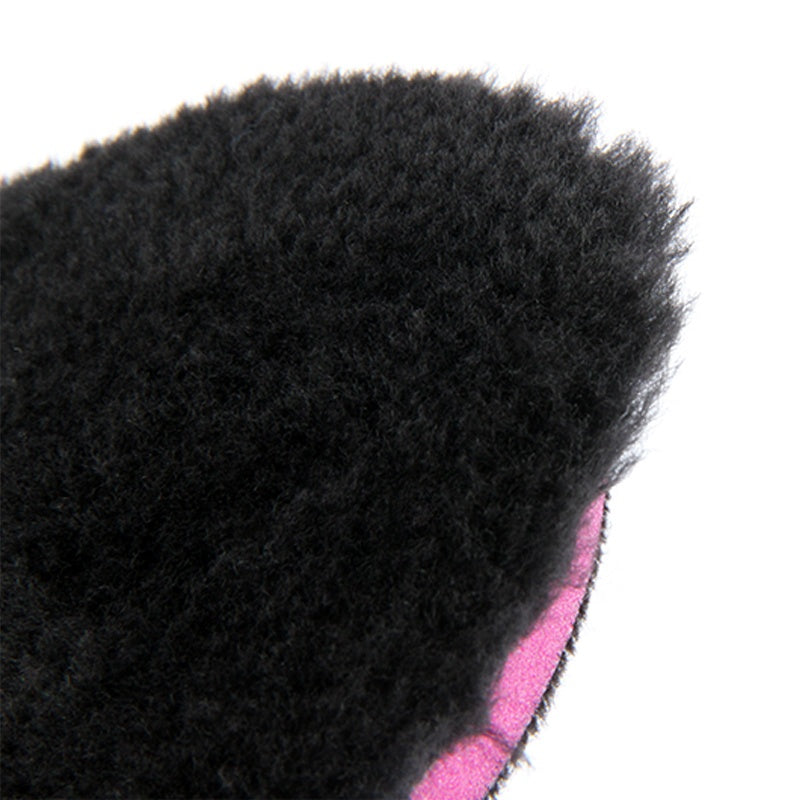 PO-022 Premium 5" or 3" FINISHING Black Buffing Wool Pad