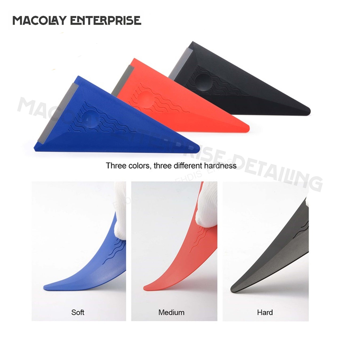 WR-25 3-pc Triangle Squeegee Set for PPF