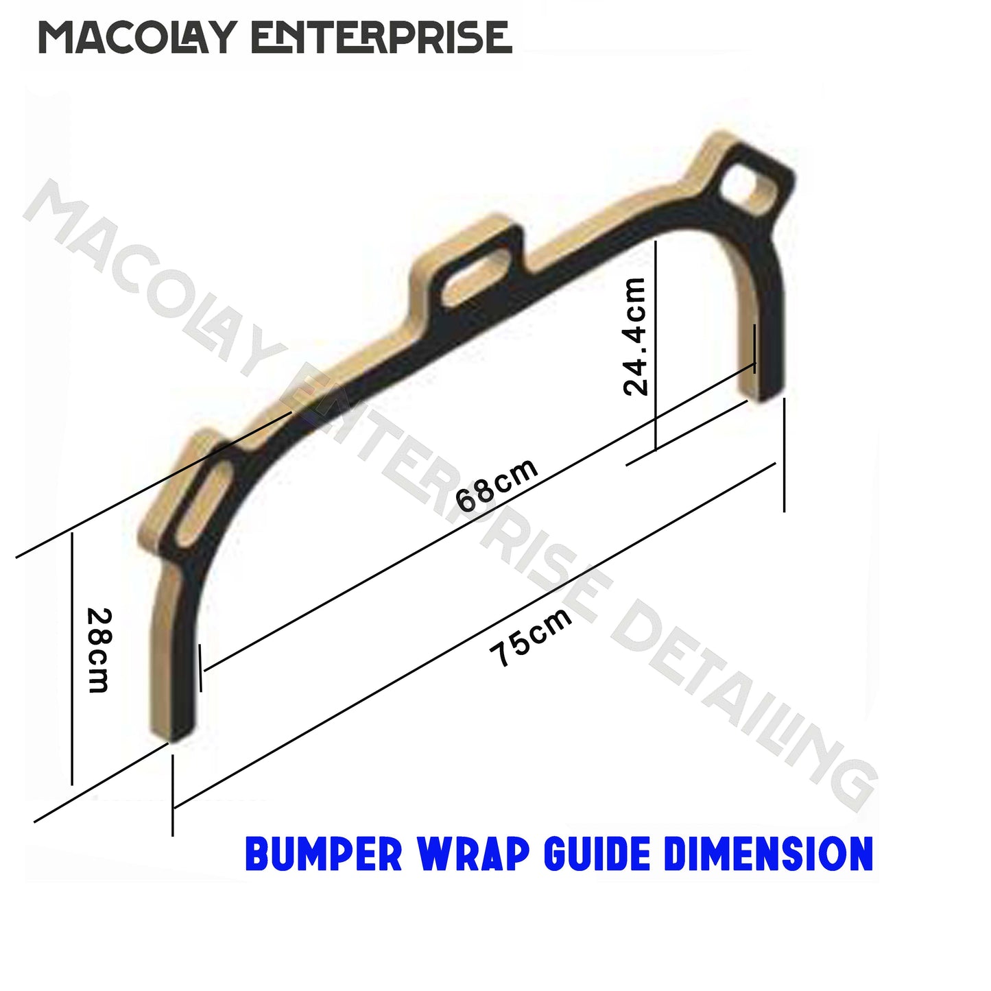 WR-60 Bumper Wrap Guide for Car PPF