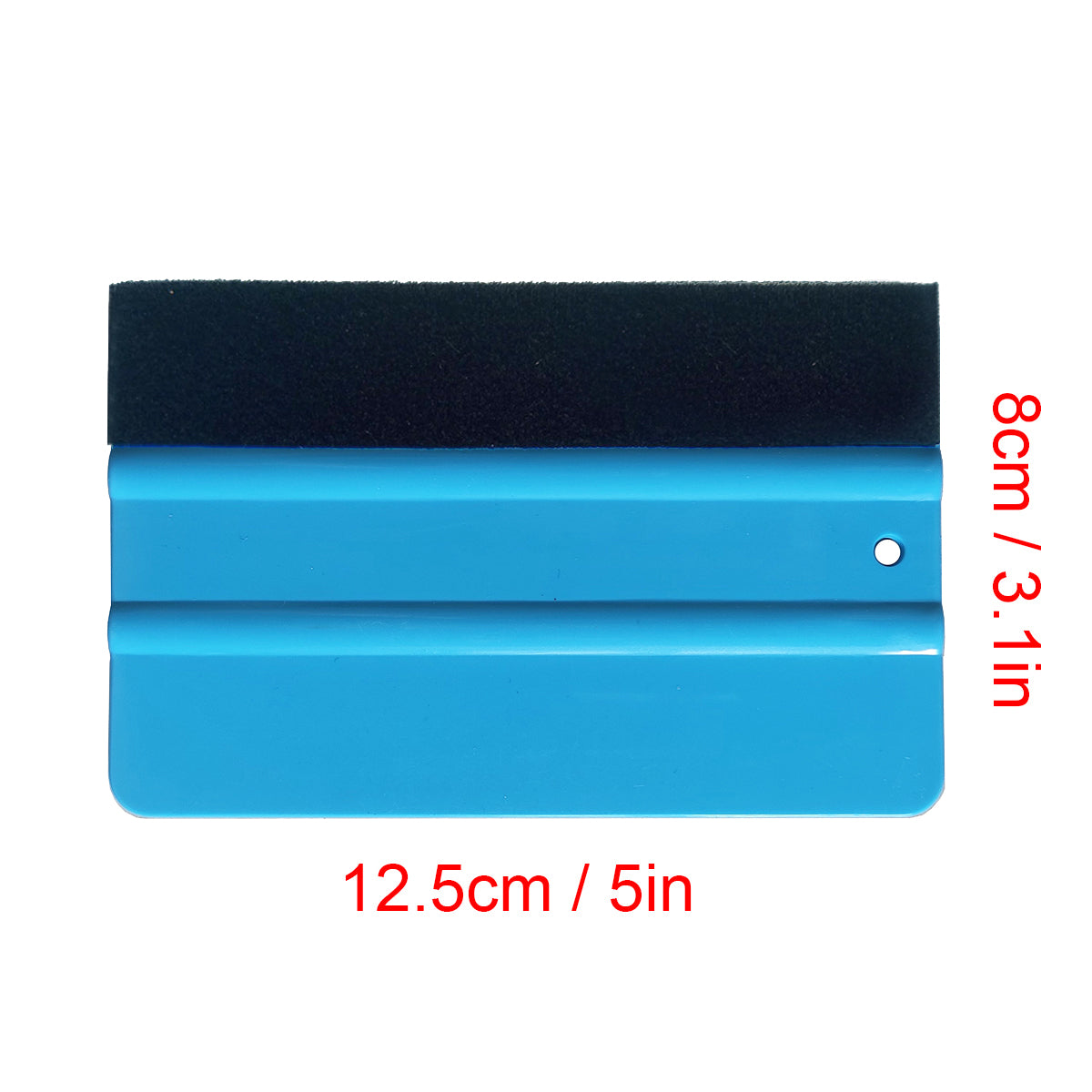 WR-29 Blue Soft Squeegee with hole and Felt for Car PPF