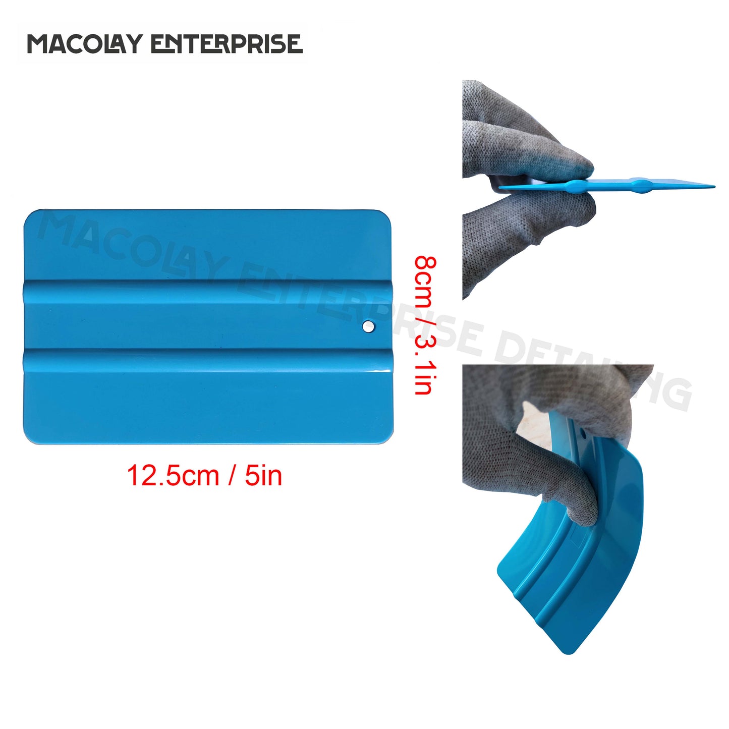 WR-28 Blue Soft Squeegee with hole for PPF