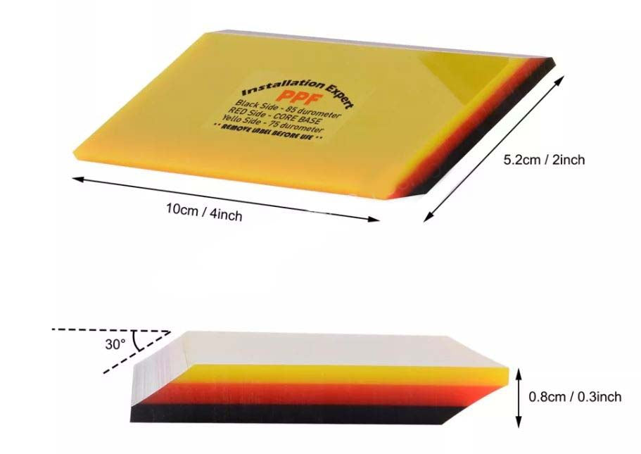 WR-57 3-Layer Rubber Squeegee for Car PPF