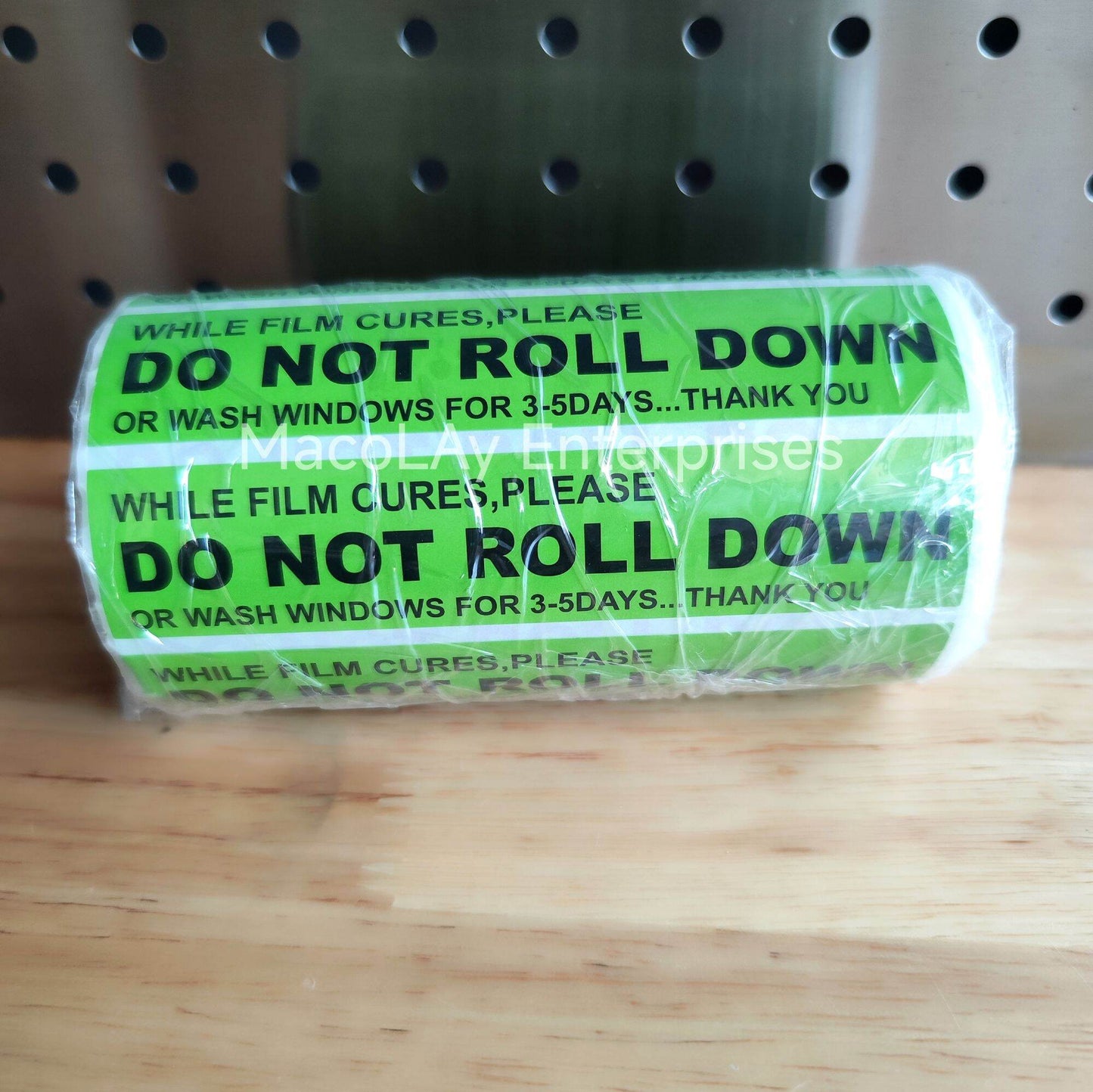 WR-059 500pcs/roll DO NOT ROLL DOWN Sticker for Car Tint
