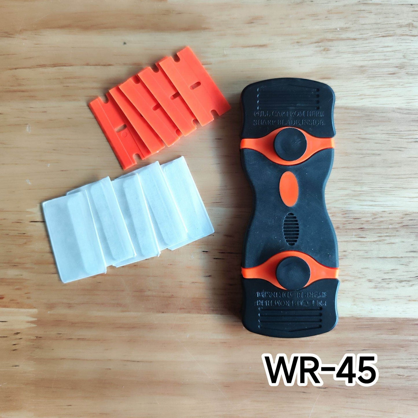 WR-045 Double Sides Razor Scraper with extra blades for Car PPF
