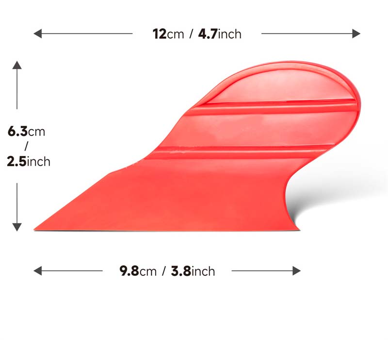 WR-87 Red Reaching Plastic Squeegee for Car PPF