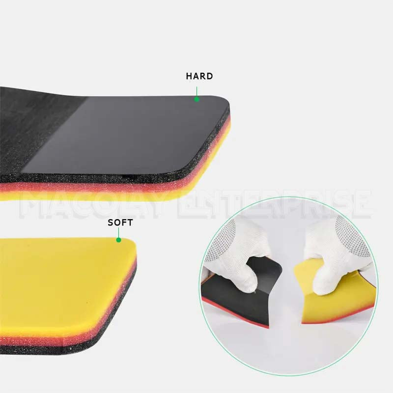 WR-74 3-Layer Rubber Squeegee Chiser Tip for Car PPF