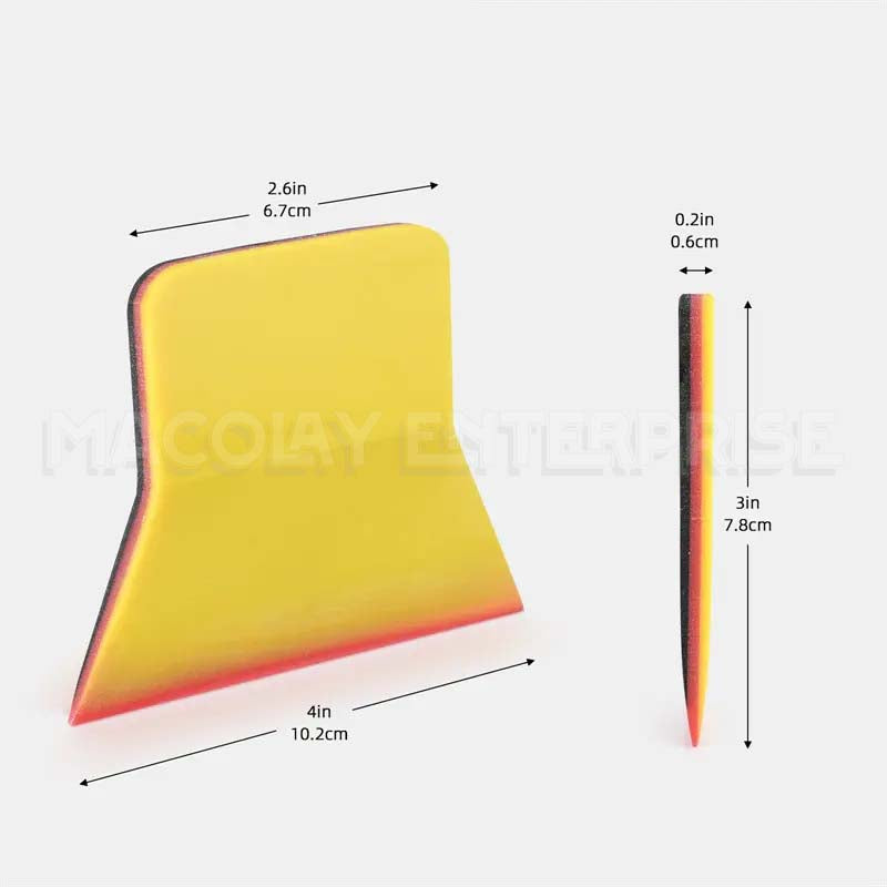 WR-74 3-Layer Rubber Squeegee Chiser Tip for Car PPF