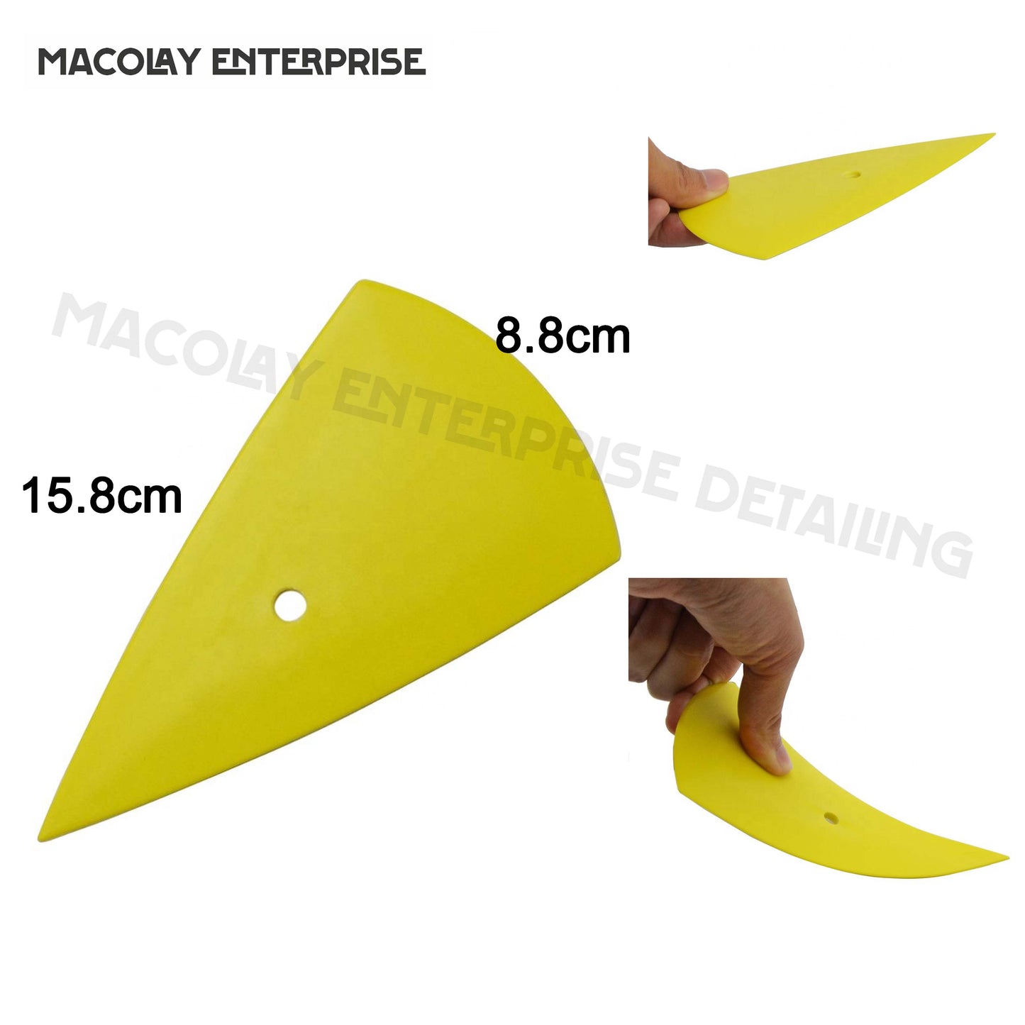WR-027 Yellow Contoured Squeegee for Car PPF