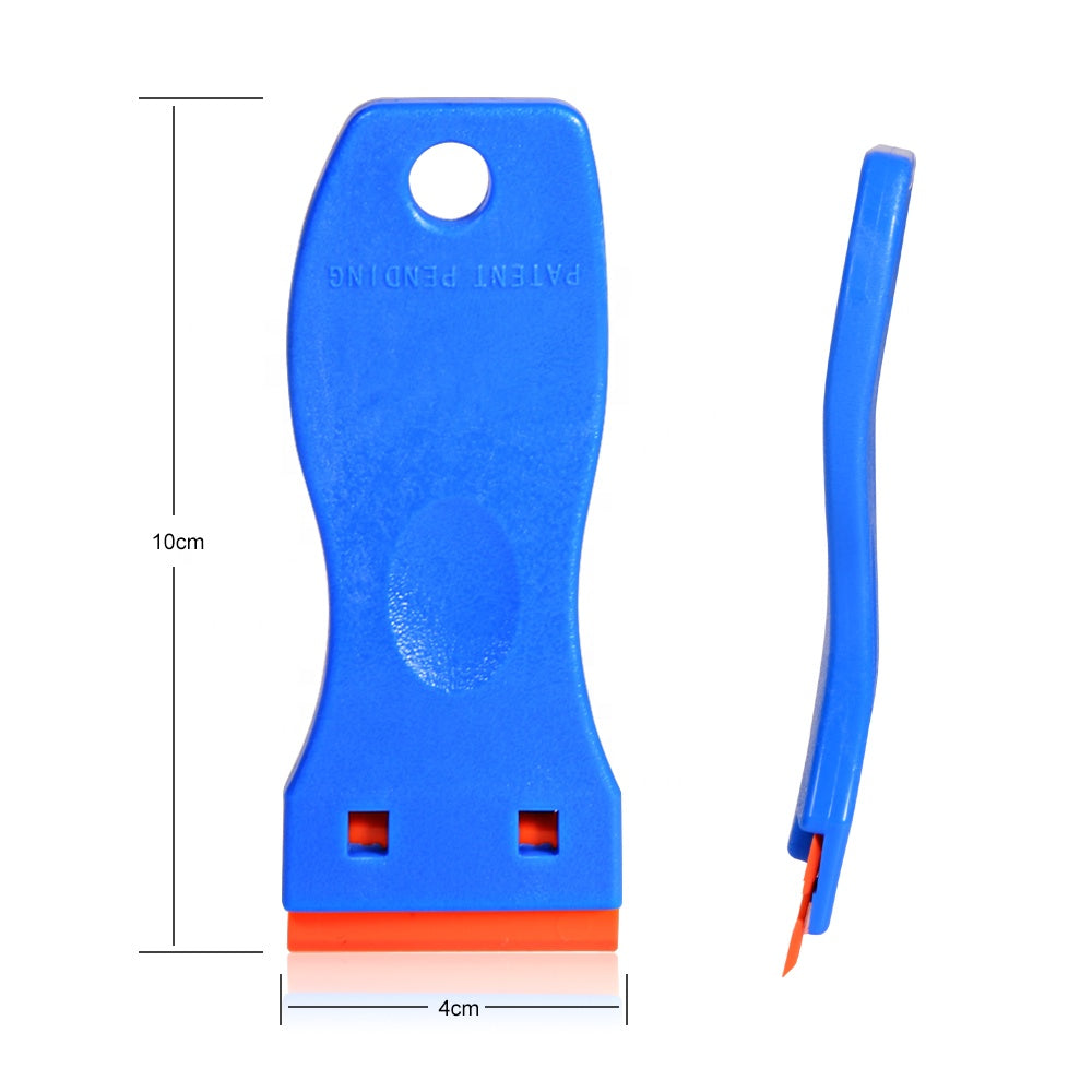 WR-38 Blue Plastic Scraper with plastic blade for Car PPF