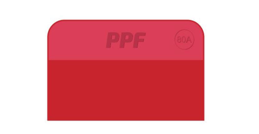 WR-78 Green, Red, Black Car PPF Rubber Squeegee