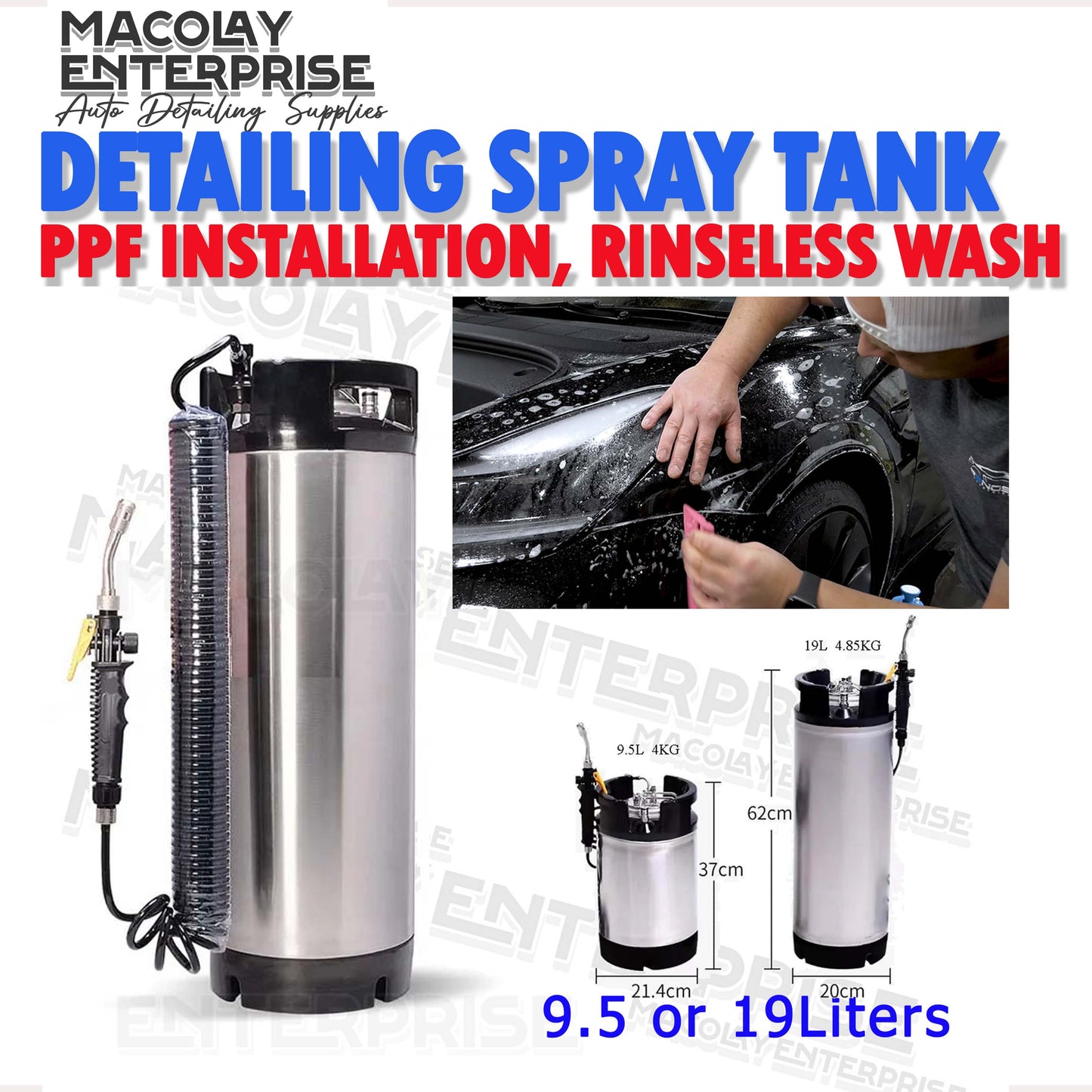 DT-028 Pressure Tank Sprayer for PPF or Tint Application