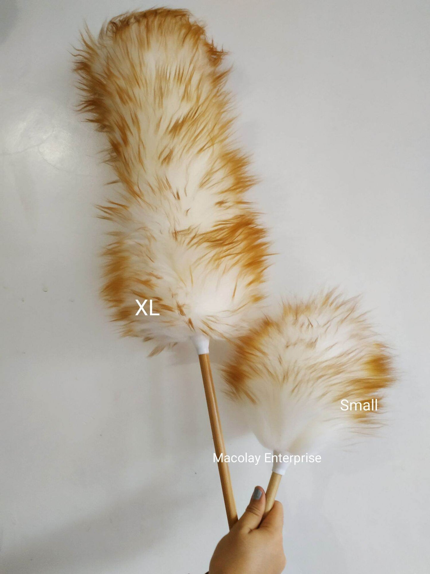 IN-51 Extra Long Natural Sheep Wool Duster