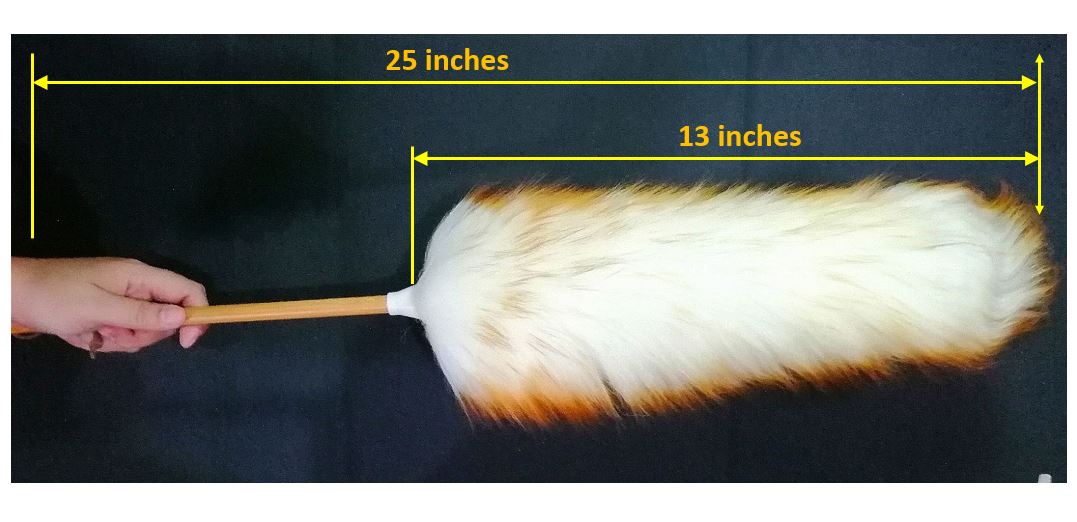 IN-51 Extra Long Natural Sheep Wool Duster
