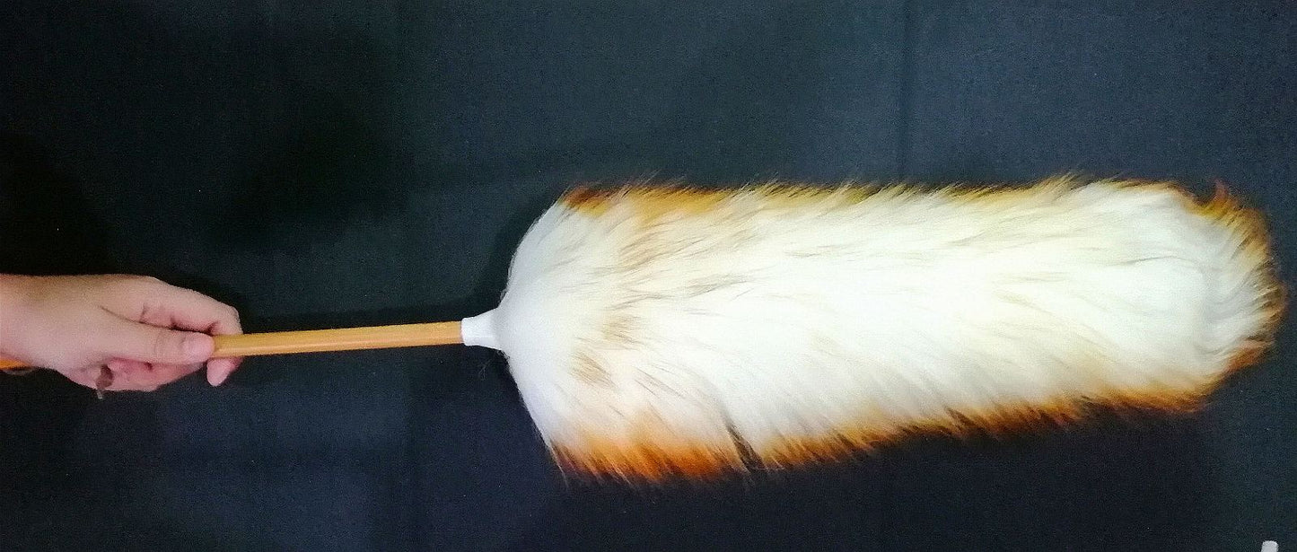 IN-51 Extra Long Natural Sheep Wool Duster