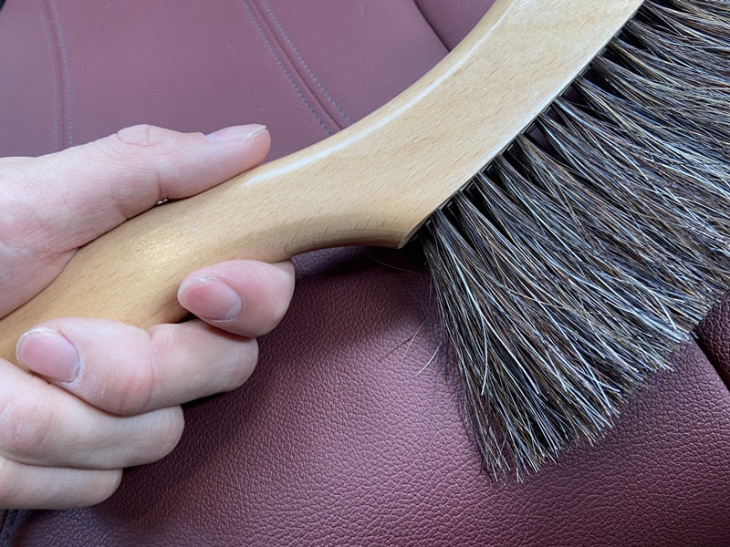IN-48 Horse Hair Car Interior Brush & Duster