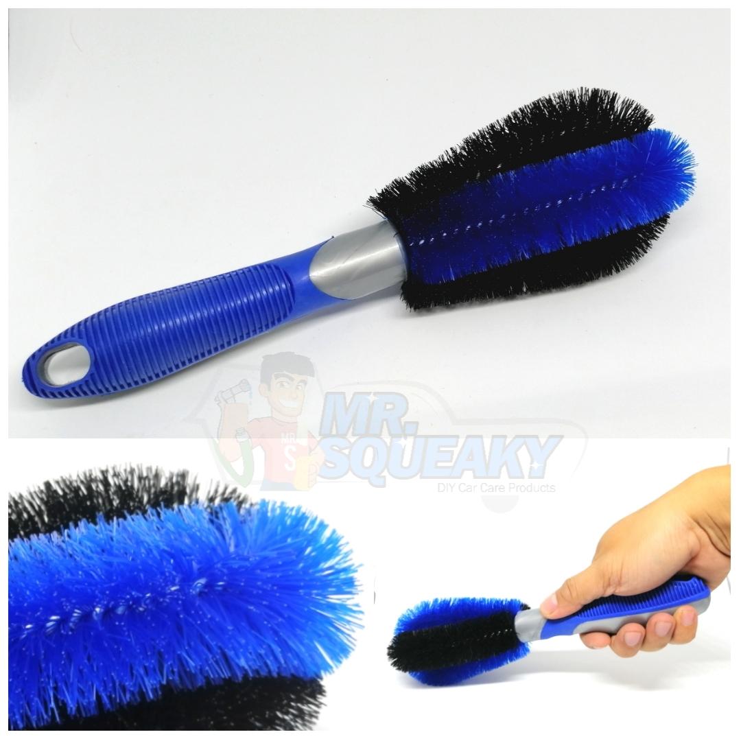 WH-07 Blue-Black Bristle Tire Brush