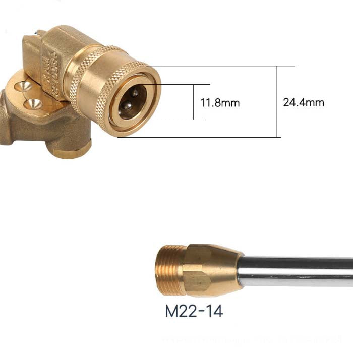 F45 High Pressure Wand with QC 180 degree Pivoting Coupling Connector Fittings