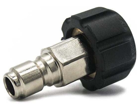 F01 1/4 or 3/8, M22-14mm or M22-15 Pressure Washer Twist Connect Fittings