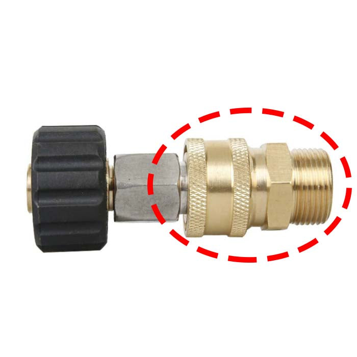 F02 Pressure Washer Quick Connect Adapter 1/4 or 3/8 female - M22-14 or M22-15 Fittings