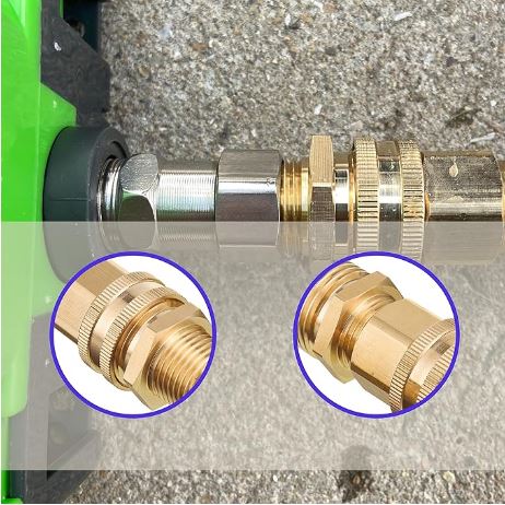 F33 1/2 NPT and 3/4 GHT Conversion Fittings Set