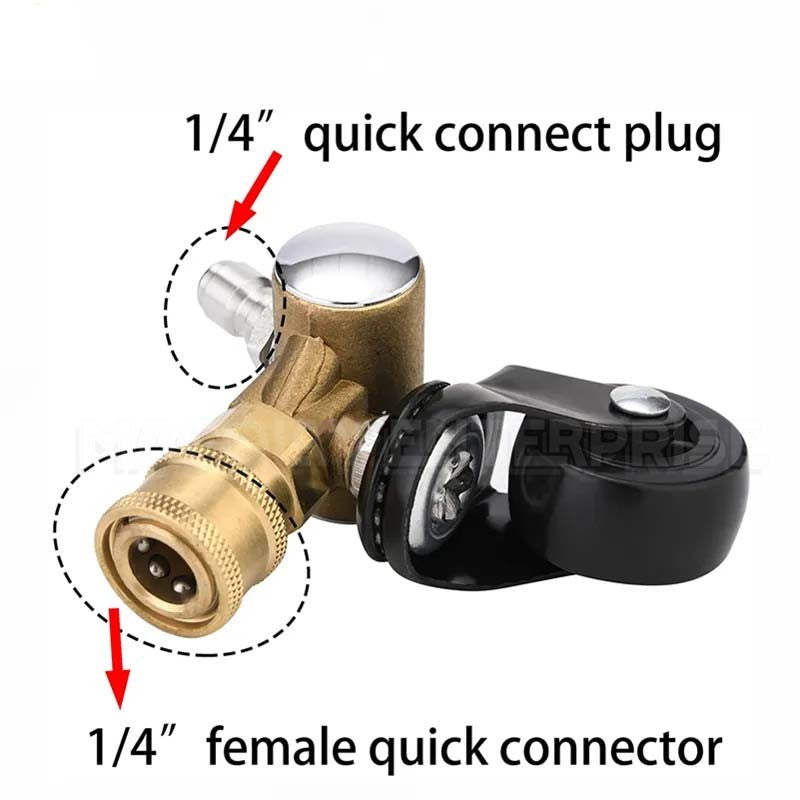 F46 Under Carriage Third Wheel Fittings 1/4 Quick Coupling