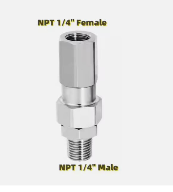 F42 Swivel Adapter 1/4 NPT Thread Male to Female Fittings for Belt Type Pressure Washer