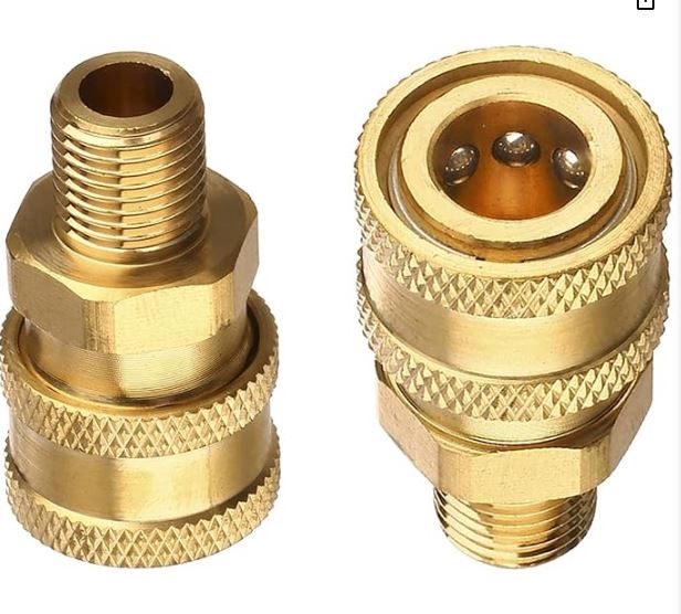 F22 1/4 Quick Connect to 1/4 NPT Female or Male Fittings
