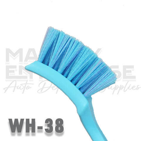 WH-38 Medium Hard Bristles Blue Ergonomic Handle Tire Brush