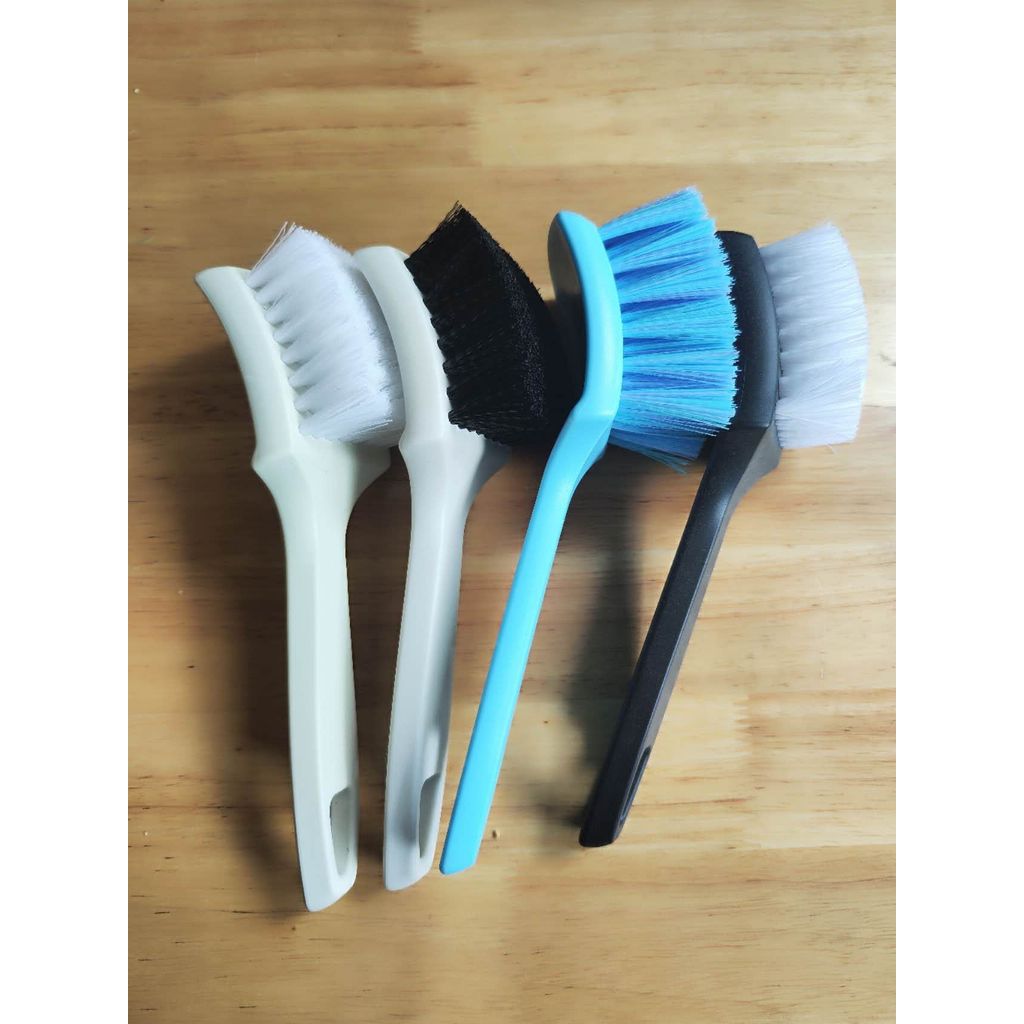 WH-38 Medium Hard Bristles Blue Ergonomic Handle Tire Brush