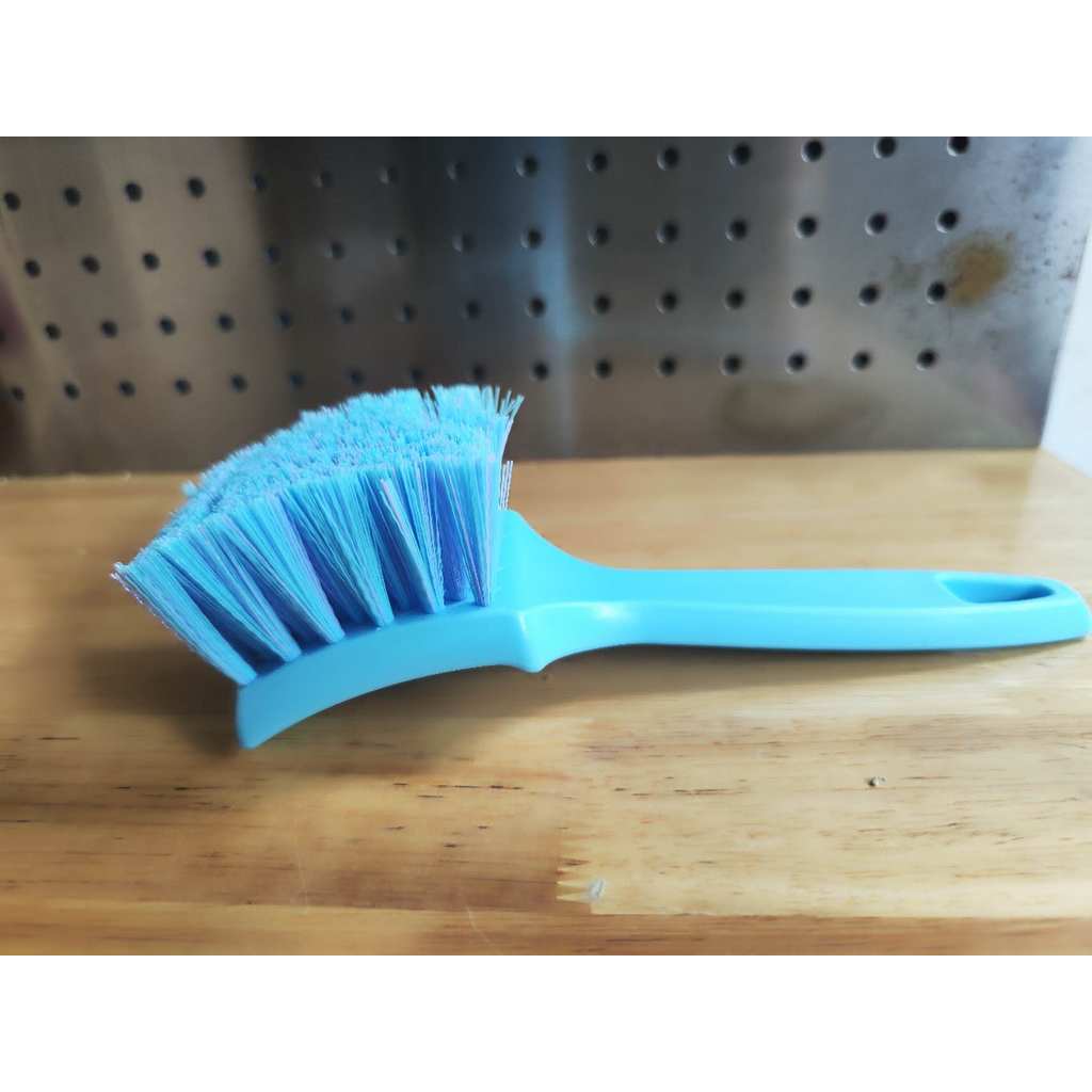 WH-38 Medium Hard Bristles Blue Ergonomic Handle Tire Brush