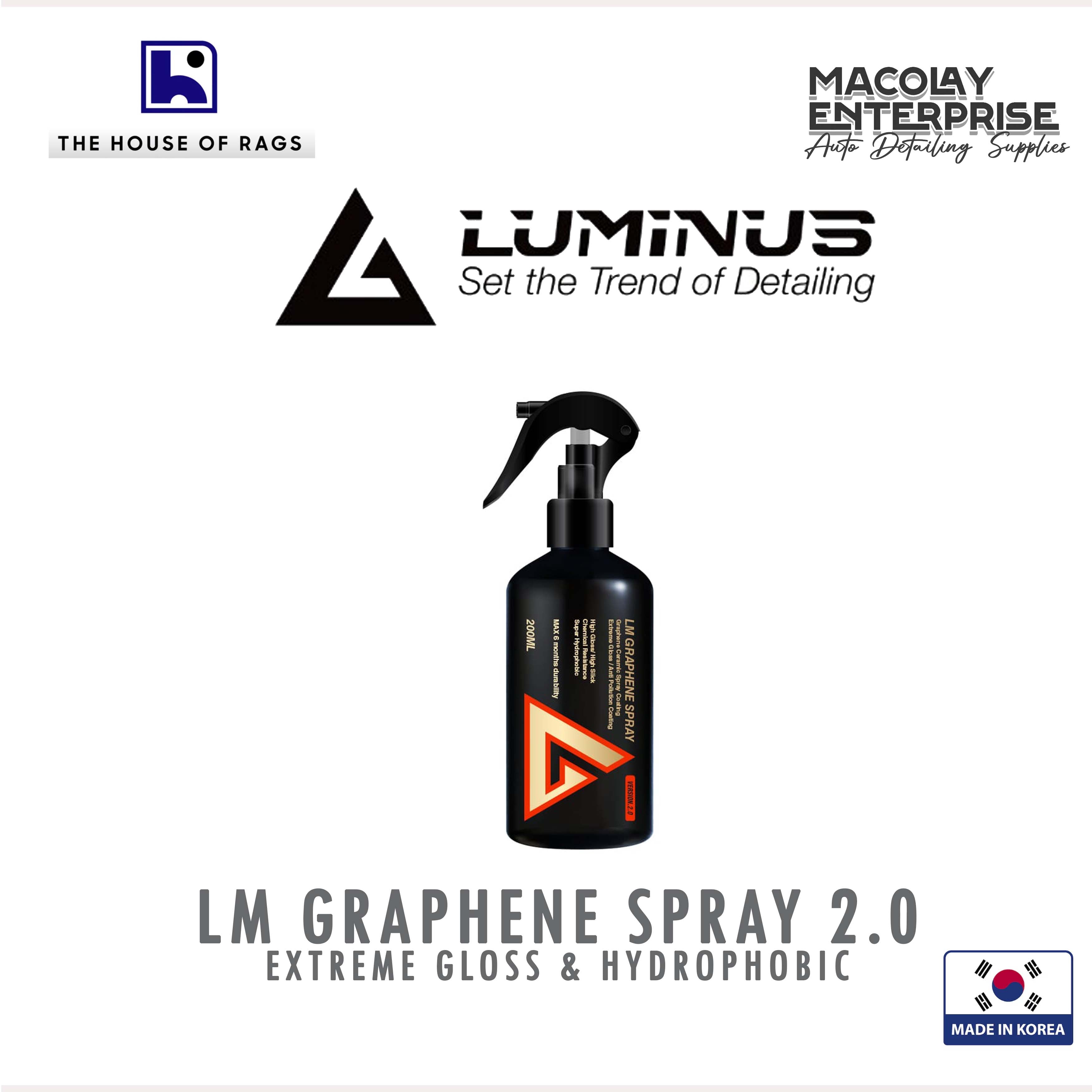 Luminus Graphene Spray 2.0 200ml – MacoLAy Enterprise