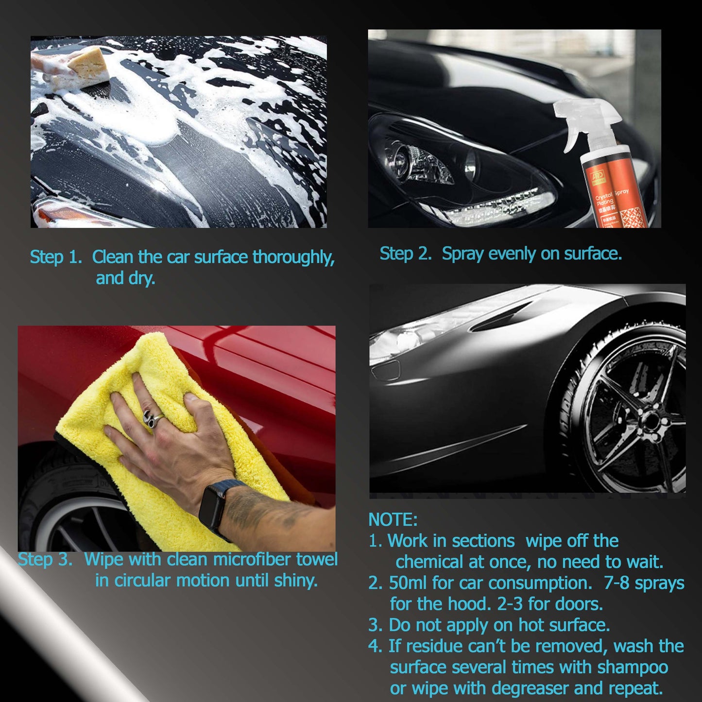 ARD Crystal Spray Plating Car Sealant 500ml