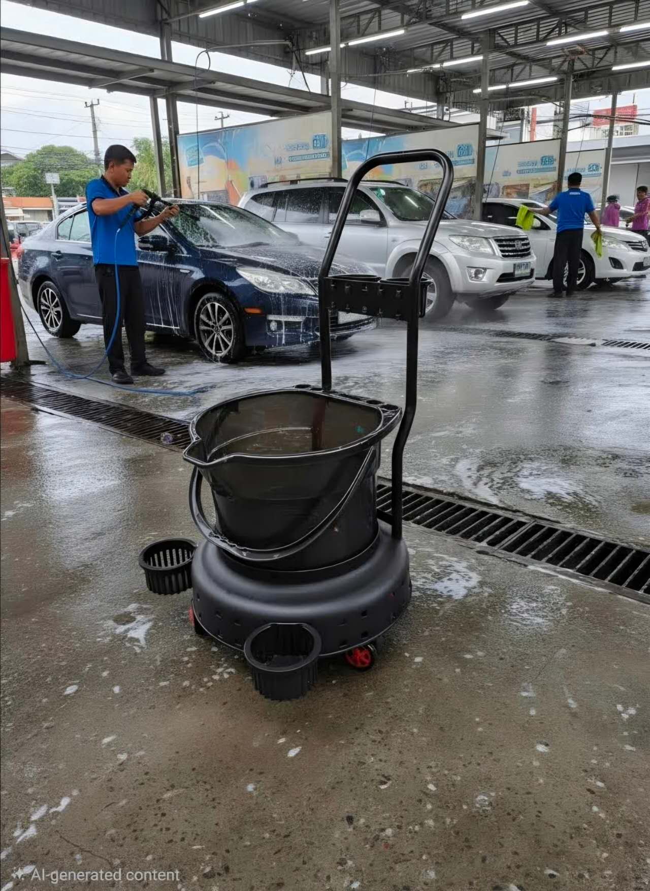 DT-042 Wash Bucket with Cart