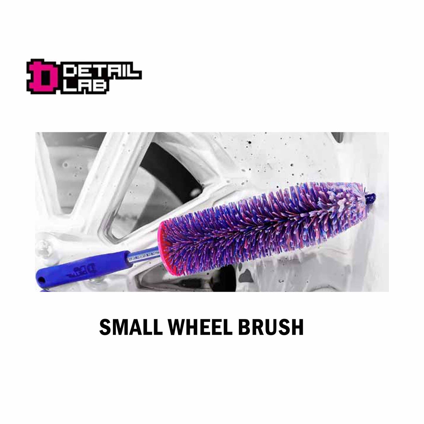 WH-01G Detail Lab Christmas Tree SOFT Car Wheel Pink Blue Brush