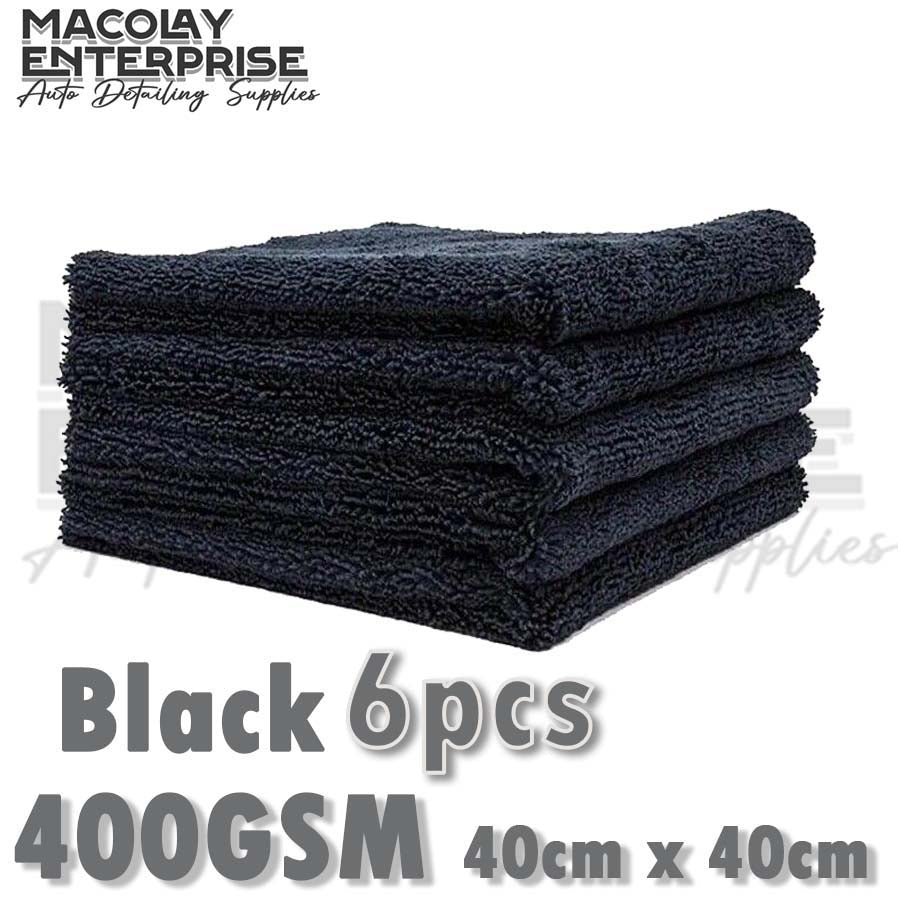 400gsm 40x40cm Edgeless Dual Pile Microfiber Detailing Towel