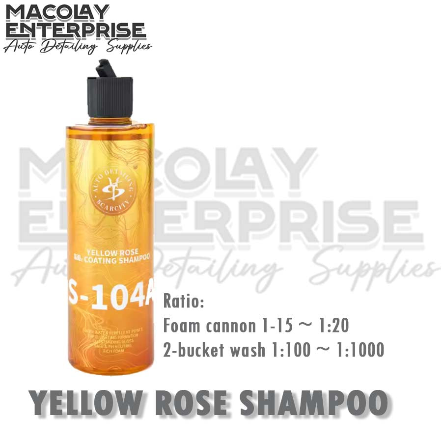 SCARCITY pH neutral Car Shampoo Green Forest, Yellow Rose, Smurf, Prewash 500ml